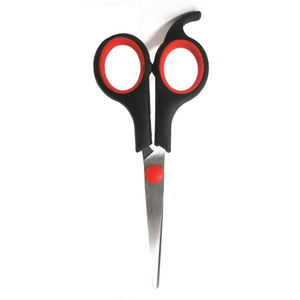 Tijeras de corte de pelo de peluquero con mango de plástico Tijeras de corte de pelo de belleza de acero metálico con reposapiés y embalaje personalizado - Product Image 3