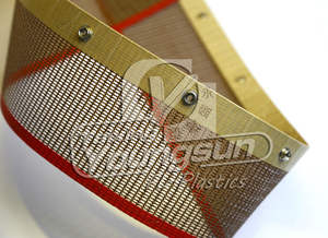 Sabuk Konveyor Jaring Kain Berlapis Ptfe Suhu Tinggi Dengan Sambungan Bull Nose - Product Image 6