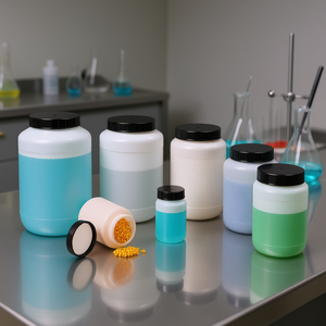 ขวดห้องปฏิบัติการทรงกลมปากกว้างของบริษัทเบิร์กเล่ จำกัด สำหรับบรรจุอาหารและของเหลวเคมี - Product Image 3