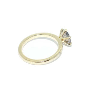 Anillo de compromiso de boda clásico para mujer con relleno de oro con piedra de circón cúbico joyería de plata fina para fiestas al por mayor a granel - Product Image 3