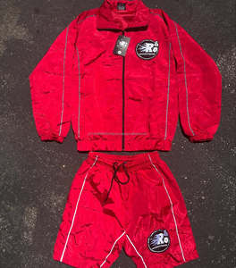 Reflective Multi Colo High Quality Custom <b>Men's</b> Windbreaker <b>Short</b> Set Breathable Windbreaker <b>Zip</b> Up Jacket & <b>Shorts</b> Sets - Product Image 4