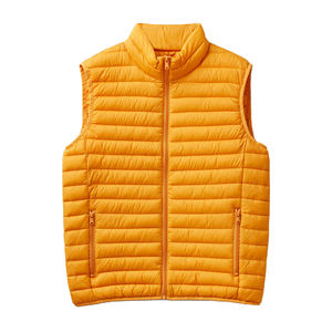 Chaleco acolchado informal de alta calidad para hombre, hecho a medida, MOQ bajo, concha de nailon de invierno, Material de lana de lona tejida, recién llegado, de talla grande - Product Image 1