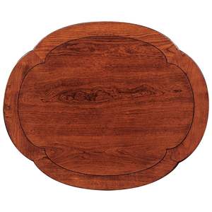 Haute arrivée en bois fruits nourriture Dessert servant assiette en bois de qualité supérieure assiette de chargeur en bois Table de mariage écologique - Product Image 6