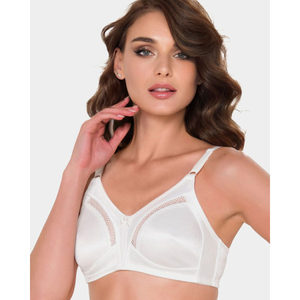 Soutien-gorge minimiseur en satin 340, sans armatures, confortable, avec fermeture à crochets réglables, respirant, en coton, sans couture 3D, logo sur la bonnette - Product Image 5