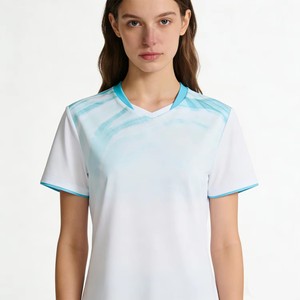 New Arrival Breathable QuickDry Comfortable Dry Fit Women Customizable Customized Wholesale <b>Badminton</b> T Shirts <b>Badminton</b> Jersey - Product Image 1