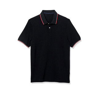 ชุดลำลองของผู้ชายสำหรับเสื้อโปโลเนื้อผ้าถักระบายอากาศได้ดีสไตล์ใหม่สีพื้น - Product Image 6