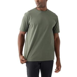 T-shirt de sport personnalisé pour hommes, couleur unie, maillot de sport de fitness 100% coton, style décontracté, grande taille - Product Image 5