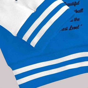 Blue Varsity Jacket 23 Patch GOAT Gráfico Baloncesto Letterman Coat Hip Hop Streetwear Retro Baseball Bomber - Product Image 5