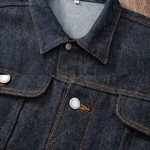 Chaqueta vaquera ajustada de calle alta para hombre, con cuello levantado, tela de lona de alta calidad personalizada de talla grande para uso en invierno al aire libre - Product Image 3