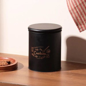 Frasco de Almacenamiento para Galletas Negro Mate con Tapa Hermética para Golosinas Caseras Frescas y Decoración Moderna y Elegante para la Encimera de la Cocina - Product Image 4