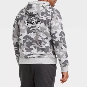 Fabricant de vêtements logo personnalisé nouveau design sweat à capuche camouflage classique pour hommes 500 g/m² sweat à capuche lourd surdimensionné - Product Image 4