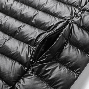 Veste d'hiver matelassée pour homme de haute qualité, manteau à bulles tendance avec couleurs contrastées, tissu léger, matière en duvet - Product Image 5