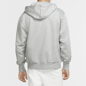Sudadera con capucha unisex con logotipo personalizado de gran tamaño de lana de invierno patrón sólido cuello con capucha-Estampado de tela de talla grande para hombres - Product Image 6