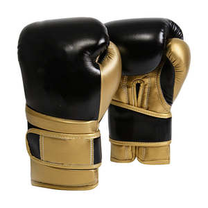 Guantes de boxeo de cuero duraderos Forro que absorbe la humedad Costura reforzada Acolchado fuerte para boxeo Uso de entrenamiento de kickboxing - Product Image 5
