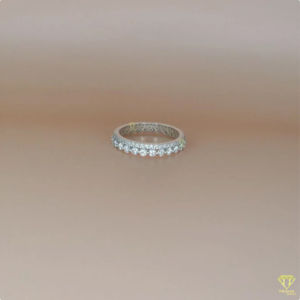 Anillo apilable minimalista Vintage Lab Grown Diamond Eternity Band para mujer, joyería nupcial atemporal para boda o aniversario - Product Image 3