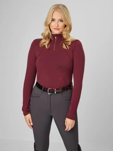 Logo personnalisé évacuation de l'humidité léger femmes équestre couche de base chemise séchage rapide respirant formation vêtements d'équitation - Product Image 4