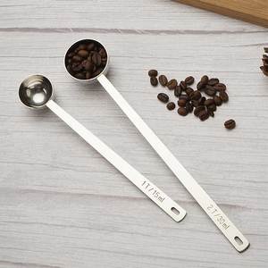 Personalizable Mango Largo Medición 304 15ml Logo Cuchara de acero inoxidable <span class=keywords><strong>Cucharas</strong></span> de café personalizadas - Product Image 1