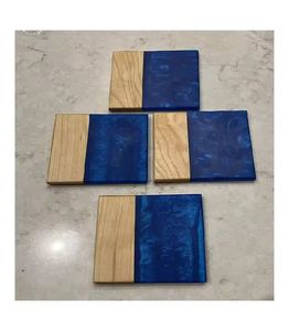 Stylish Wood and <b>Epoxy</b> Resin Coasters for Home Hotel or Restaurant <b>Table</b> Decor Handcrafted Gifts - Product Image 3