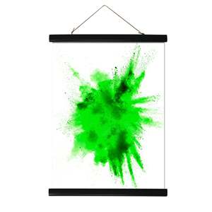Detachable 50 cm Pair of Magnetic <b>Poster</b> Strips Black Plastic Functional Design - Product Image 1