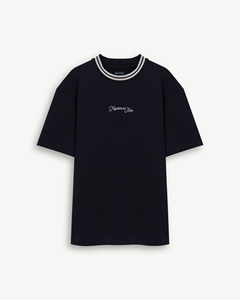 T-shirt à manches courtes en tricot 100% coton pour homme coupe régulière respirant confortable à porter au quotidien - Product Image 5