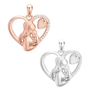 Colgante de 20mm con forma de corazón para leche materna, bisel de plata de ley para resina, joyería para leche materna, abalorio conmemorativo para mamá y bebé - Product Image 3