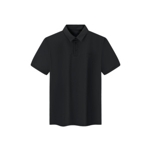 Polo à manches courtes pour homme en polyester 100% tricoté uni à séchage rapide, best-seller - Product Image 1