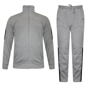 Wholesale Custom Premium Men's Breathable Solid <b>Polyester</b> <b>Tracksuit</b> Set Zipper Style Jacket Trousers Ultra High Quality - Product Image 1