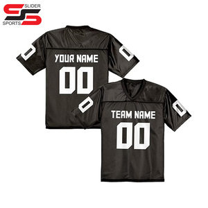 Camiseta de fútbol americano bordada sublimada Rosa poliéster 100% personalizada camisetas de fútbol unisex americanas - Product Image 6