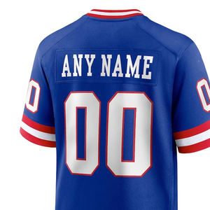 Camiseta de fútbol americano para hombre, gran oferta, impresión sublimada personalizada con logotipo de diseño de bordado a la moda, longitud de manga corta - Product Image 3