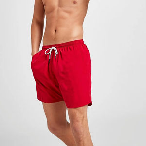 Pantalones cortos para correr de entrenamiento deportivo con logotipo personalizado para hombre, venta al por mayor, suministro directo de fábrica, cintura elástica ecológica sólida - Product Image 1