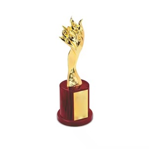 Trofeo de llama de metal personalizado del proveedor indio para el éxito empresarial o la apreciación de los empleados disponible a granel - Product Image 3