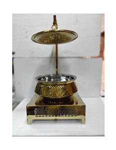 Chauffe-plat rond en acier inoxydable de style moderne ensemble de buffet en or poêle rectangulaire 6L équipement de restauration buffet - Product Image 3