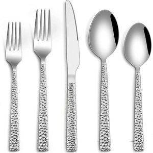 Couverts en acier inoxydable de meilleure qualité pour le dîner de restaurant de mariage royal Couverts en métal couleur argent pour la maison, le dîner et la fête - Product Image 1
