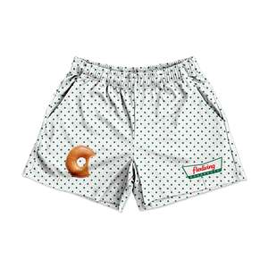 Vente en gros de shorts de gym dernier cri pour hommes, logo personnalisé, maille imprimée, style décontracté, polyester sublimation pour le basket-ball, autres sports - Product Image 1