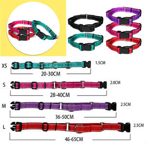 Collares de Perro Decorativos de Nailon Reflectantes Ajustables Personalizados por el Fabricante, Antipérdida para la Noche - Product Image 2