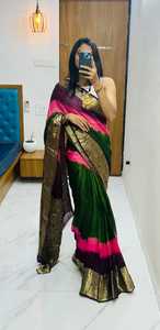 ผ้าส่าหรีผ้าฝ้ายผ้าไหมที่มีคุณภาพดีเยี่ยม - Product Image 6