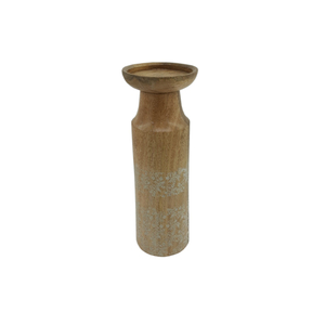 Best Quality Wood Candle Stand Handmade Customized Tabletop Decorative Pillar Holder Brown Color for Home and Wedding Decor - Product Image 1