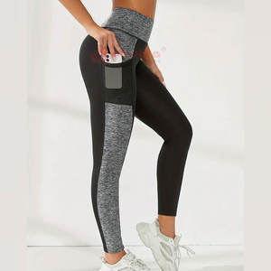 Legging de Fitness pour femmes de haute qualité coupe ajustée respirant séchage rapide sans couture taille haute Style décontracté 100% coton fabriqué au Pakistan - Product Image 2