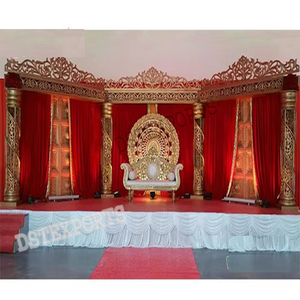 Precious Look Maharaja boda escenario superior boda escenario Mandap decoración matrimonio cristal fibra escenario Decoración - Product Image 1