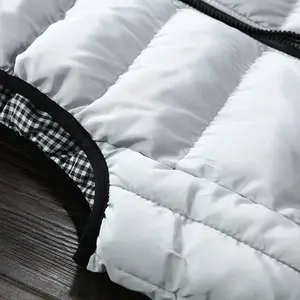 Chaleco de hombre chaqueta para la temporada de invierno talla grande impermeable logotipo personalizado chaleco Vintage - Product Image 5