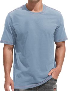 T-shirts d'été pour hommes en coton 100% de haute qualité - Écologiques, séchage rapide, anti-boulochage, respirants - Product Image 2
