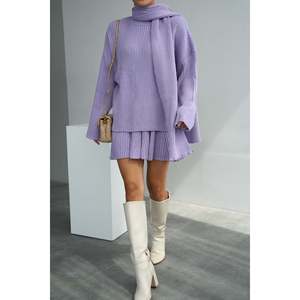Ensemble écharpe et jupe lilas - Product Image 3