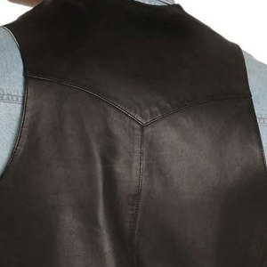 2025 High Good Quality 100% Leather Made Fashion <b>Vest</b> Reasonable Price Clothing Leather <b>Vest</b> For <b>Men</b> - Product Image 6
