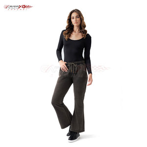 Pantalones Deportivos Acampanados para Mujer, de Alta Calidad, Transpirables, de Lona Informal, de Cintura Alta y Corte Holgado - Product Image 3