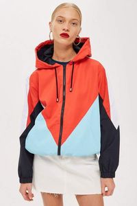 เสื้อแจ็คเก็ตซิปครึ่งตัวแบบกำหนดเอง เสื้อแจ็คเก็ต Anorak สำหรับผู้หญิง เสื้อแจ็คเก็ต Anorak หลายสีแบบกำหนดเอง เสื้อแจ็คเก็ตกันลม ไนลอน/โพลีเอสเตอร์ - Product Image 6