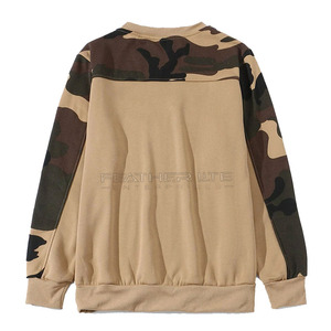 Sweat-shirts pull-over personnalisés de haute qualité pour hommes vente en gros de coton polyester saison d'hiver motif solide teint uni - Product Image 2