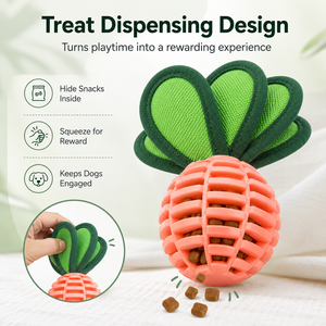 Interactive Dog Chew Toy Treat Dispensing Bunny Ball <b>Bite</b> Resistant Teething Toss Toy Indoor Pet Play - Product Image 5