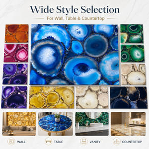 Dalles de <span class=keywords><strong>pierre</strong></span> acrylique vertes rétroéclairées de luxe Transtones TO-204, épaisseur 10-30 mm, inspirées de la mode haute couture pour les halls d'exposition - Product Image 3