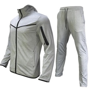 Marque hommes survêtement 2 pièces hommes veste d'hiver décontracté vestes à glissière vêtements de sport + pantalon sweat costume de sport hommes ensembles vêtements - Product Image 2