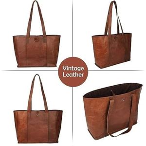 Sac fourre-tout élégant en cuir véritable pour femmes, sac à main simple et moderne, design durable pour le transport quotidien - Product Image 5